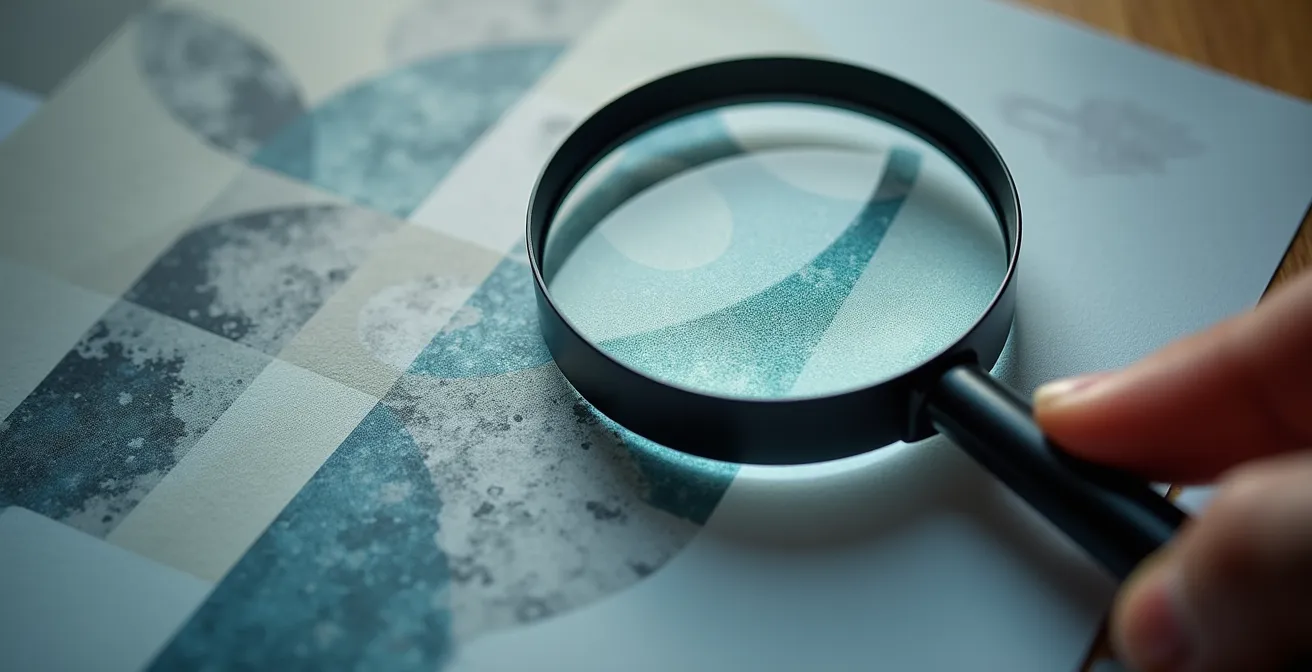 Mains comparant des documents complexes avec lunettes et surligneur